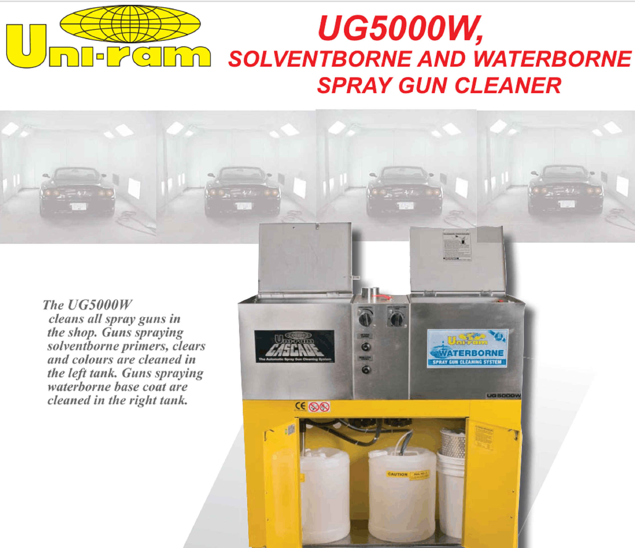 UG5000W 水性-油性漆喷枪清洗机